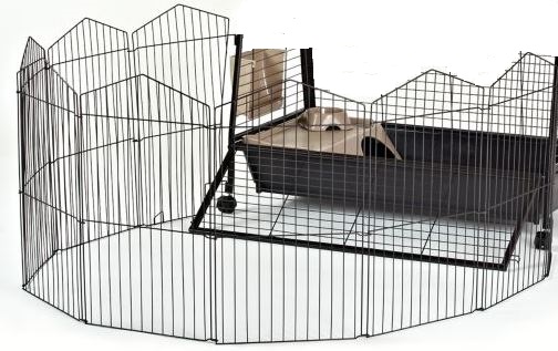 oxbow guinea pig & dwarf rabbit habitat with play yard